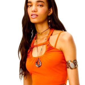 NWT ZARA LIMITED EDITION GLASS NECKLACE